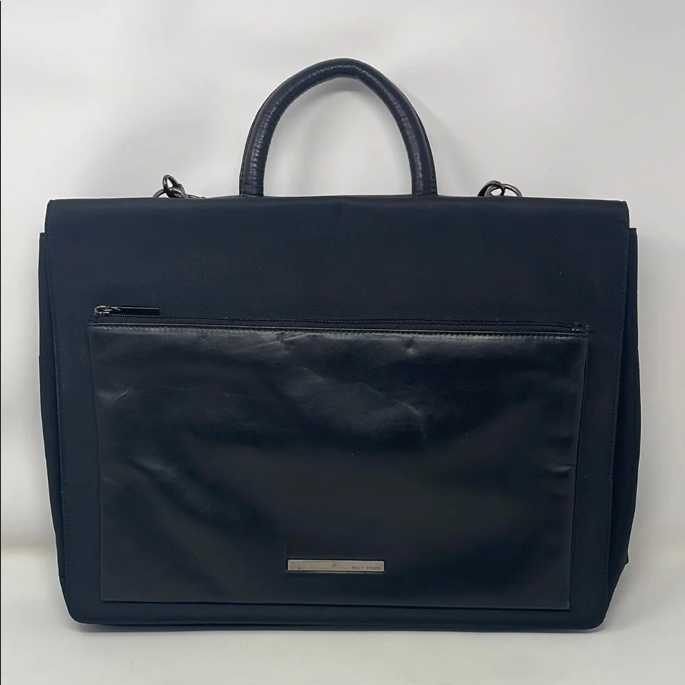 Wilson's Pelle Studio Briefcase Leather-Nylon Briefcase🖤